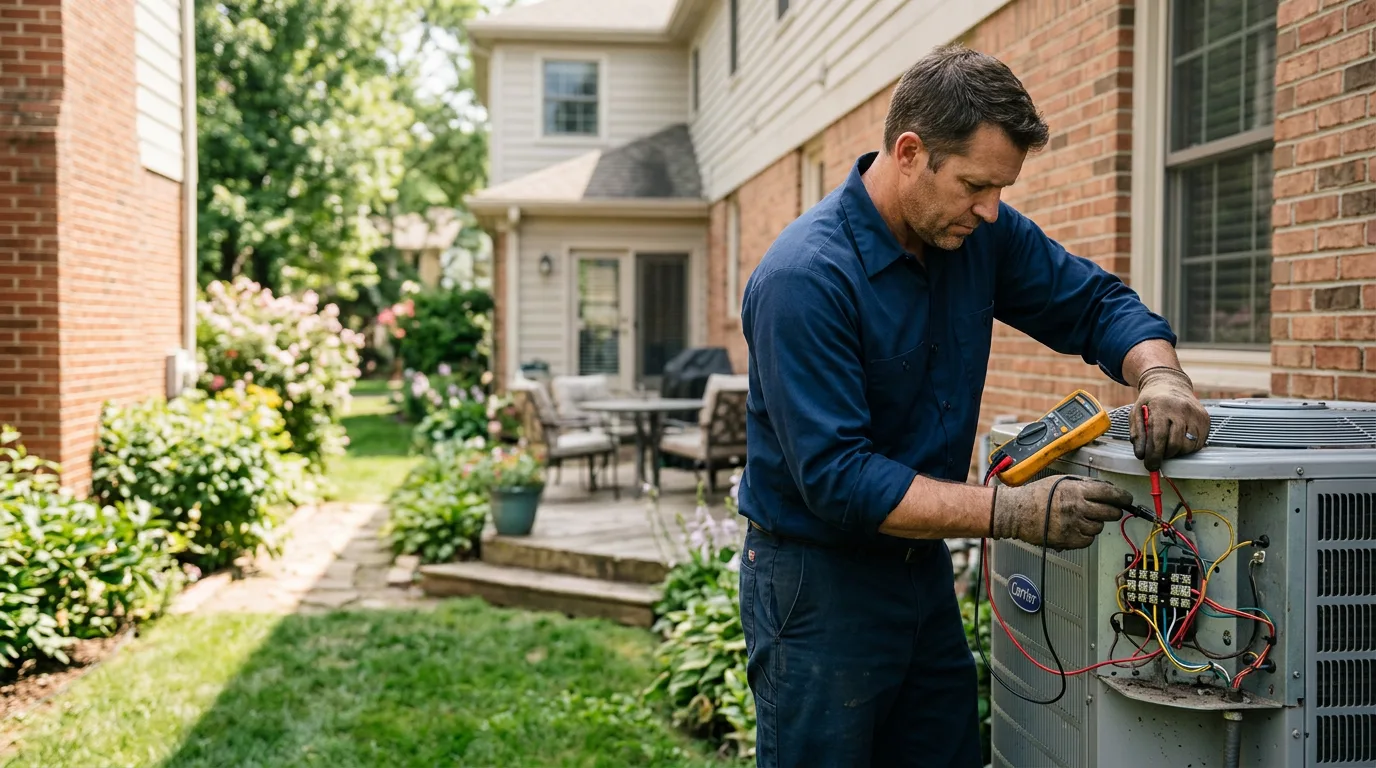 HVAC technician working near Collierville, TN